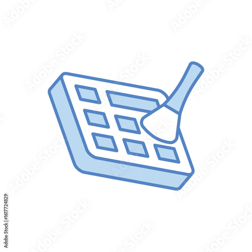 Makeup Palette Icon vector stock illustration