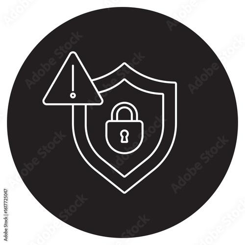 Security Threat Icon, Identifying and Preventing Security Threats, Understanding Modern Security Threat Landscapes, vector