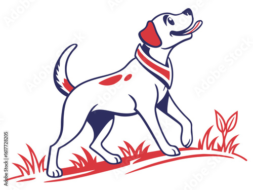 Majestic Labrador Retriever in Hunting Pose