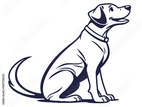 Majestic Labrador Retriever in Hunting Pose