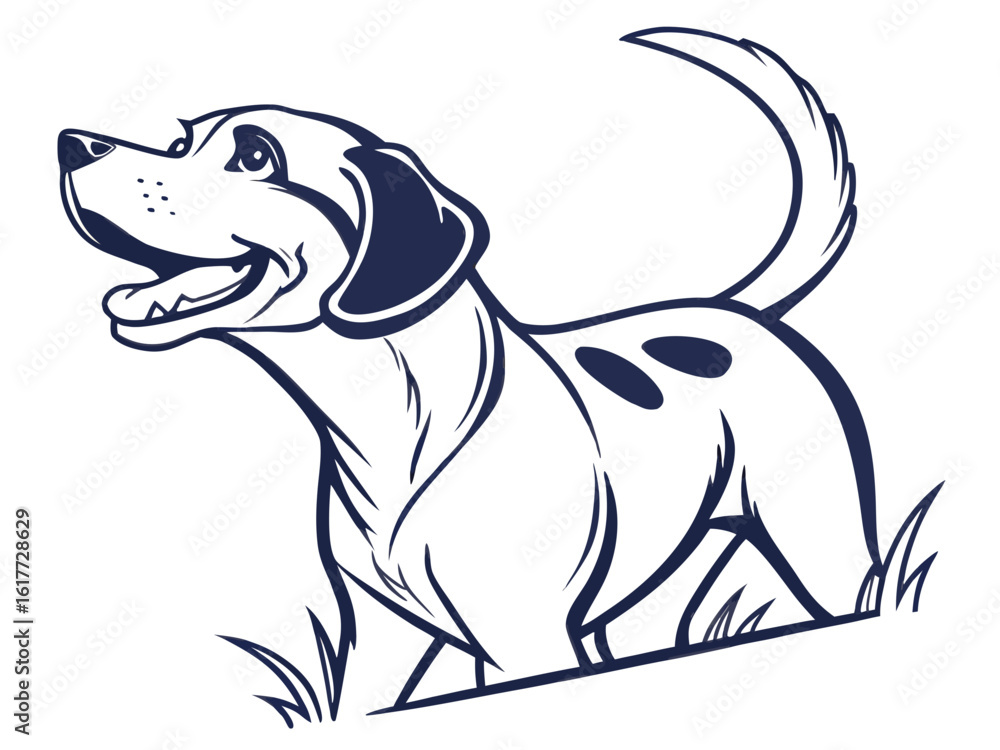 Fototapeta premium Majestic Labrador Retriever in Hunting Pose