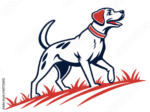 Majestic Labrador Retriever in Hunting Pose