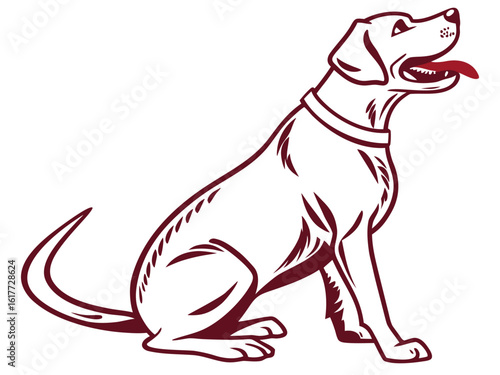 Majestic Labrador Retriever in Hunting Pose