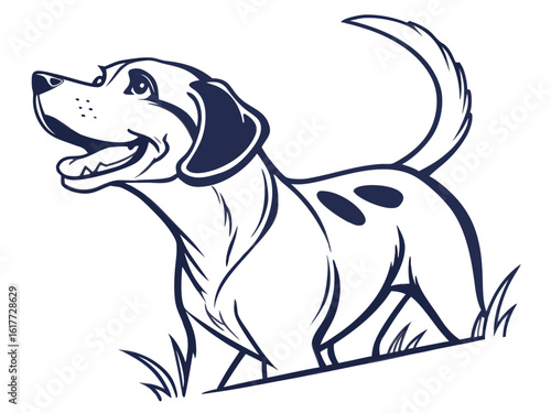 Majestic Labrador Retriever in Hunting Pose