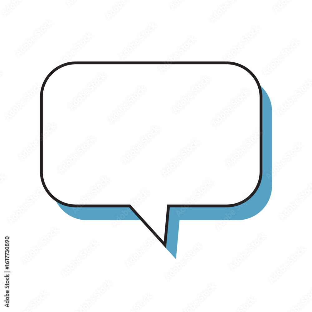 Chat cloud message icon isolated vector illustration Chat cloud message icon isolated vector illustration