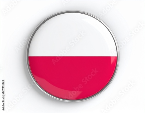 Poland Flag Button on White Background Free Download Poland Flag Button on White Background - GFXLoad