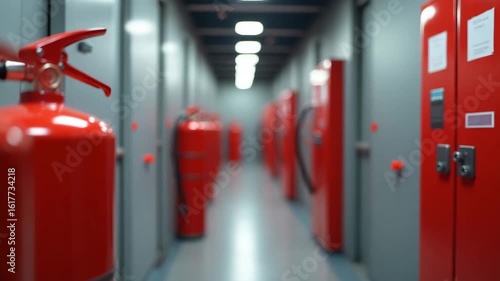 Comprehensive Fire Extinguisher Training Programs: Hands-On Practice for Emergency Response & Compliance in Commercial Facilities - Stock Photos with Left Space for Customization