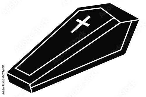 coffin vector icon