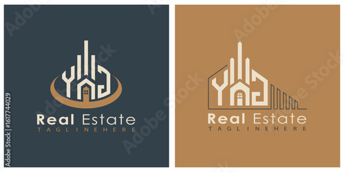 Real Estate Monogram Logo Design – Modern 2-Letter Vector Branding Series (YA to YZ)
