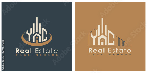 Real Estate Monogram Logo Design – Modern 2-Letter Vector Branding Series (YA to YZ)