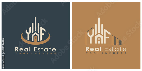 Real Estate Monogram Logo Design – Modern 2-Letter Vector Branding Series (YA to YZ)