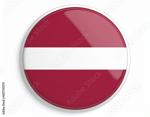 Free Download Latvia Flag Button on White Background - GFXLoad