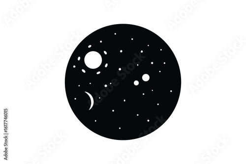 full moon vector icon