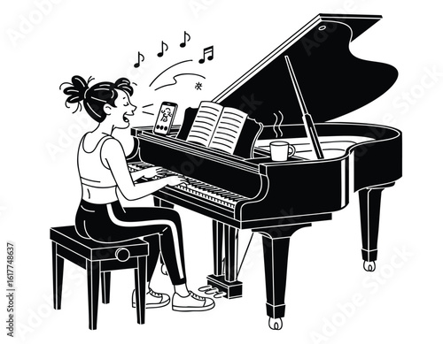Musical Inspiration: Piano Player