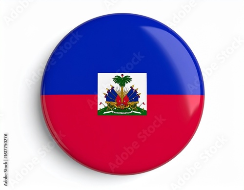 Haiti Flag Button on White Background Free Download Haiti Flag Button on White Background - GFXLoad