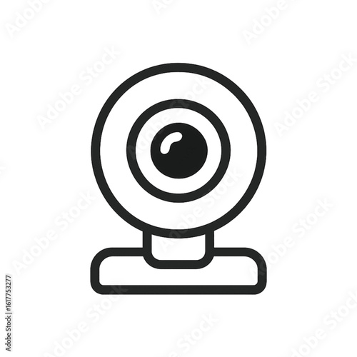 Remote work Webcam icon transparent background