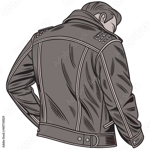 vector illustration of a black and white shirt