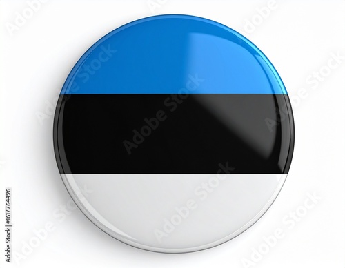 Estonia Flag Button on White Background Free Download Estonia Flag Button on White Background - GFXLoad