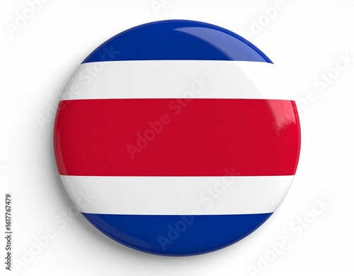 Costa Rica Flag Button on White Background Free Download Costa Rica Flag Button on White Background - GFXLoad