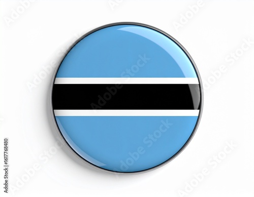 Botswana Flag Button on White Background Free Download Botswana Flag Button on White Background - GFXLoad