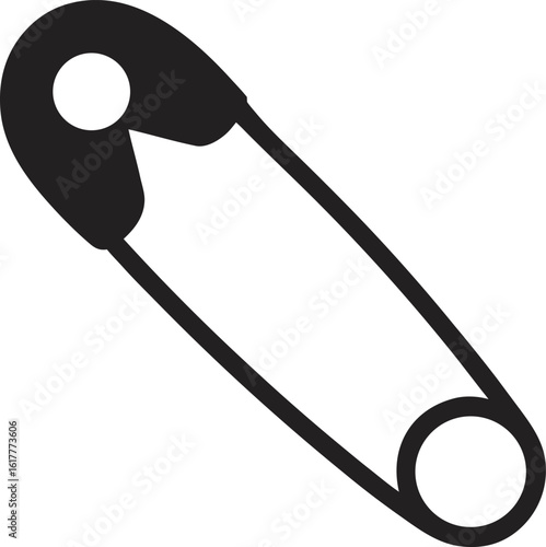 Safety Pin Silhouette