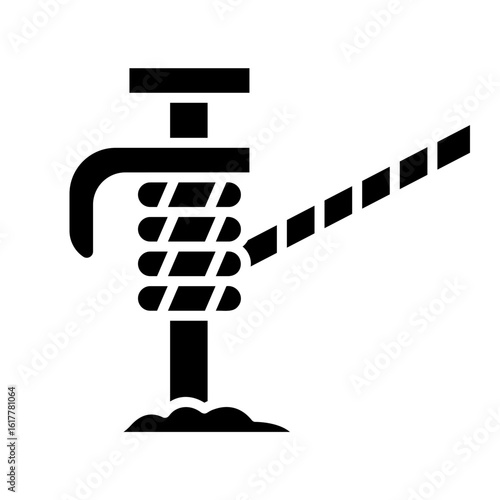 Pole Tent Icon Glyph