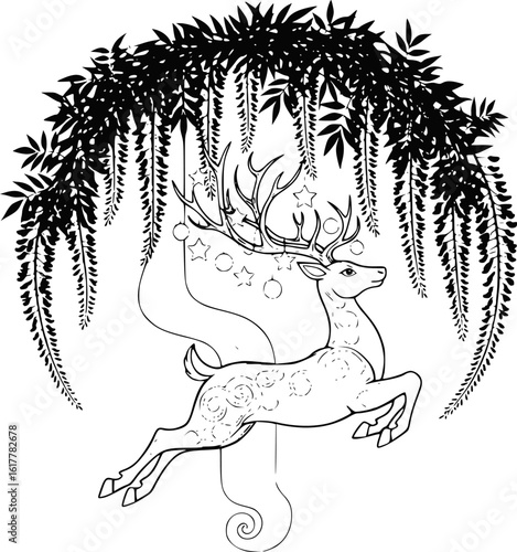 The Deer of Christmas Swiftly bounding across snowy plains, the elegant deer wraps the world in a glow of wonder and holiday joy