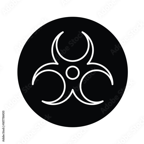 Biohazards Vector Icon which can easily modify or edit