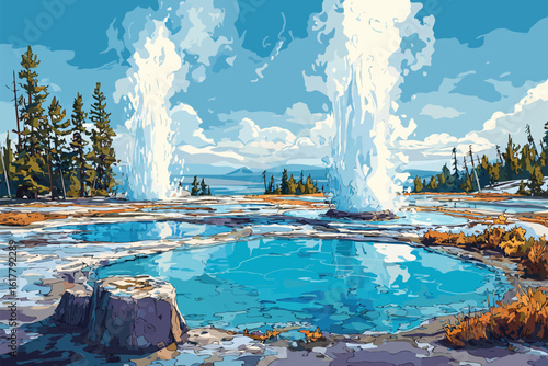 Skyward Geyser Basins isolated
