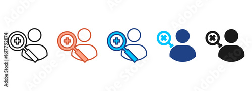 Zoom In Icon Set Multiple Style Collection