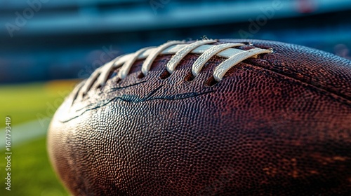 American Football Close Up
