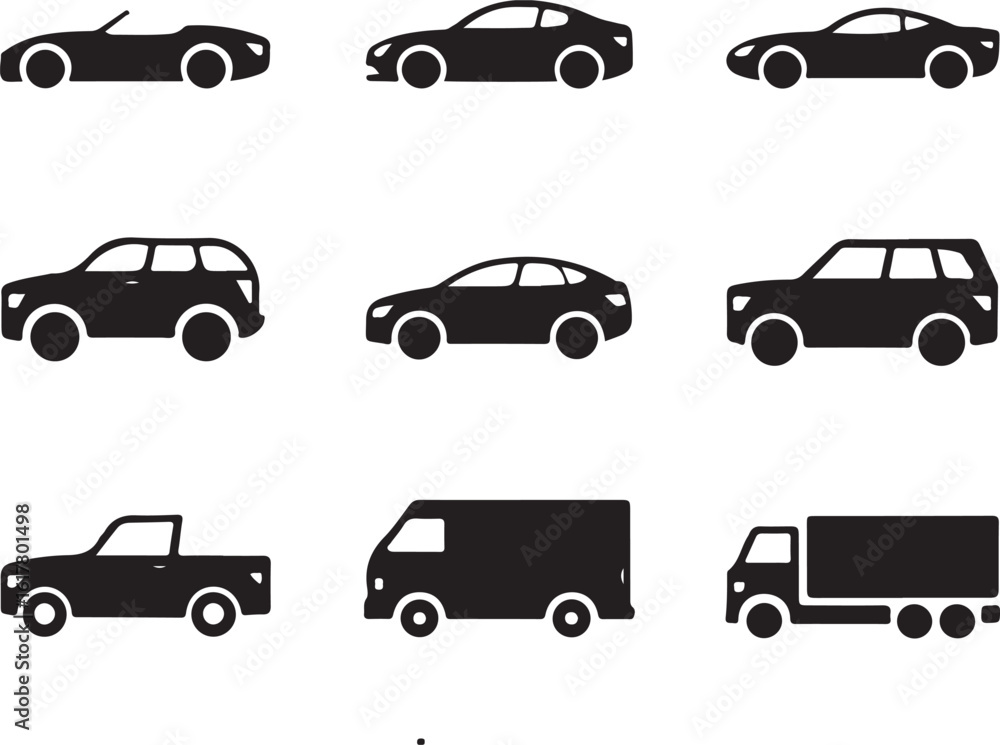 Car icon set