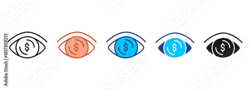 Vision Icon Set Multiple Style Collection