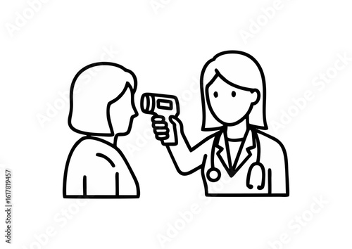 dentist examining a patient's mouth with dental tools 