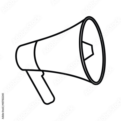 megaphone loudspeaker icon clipart vector