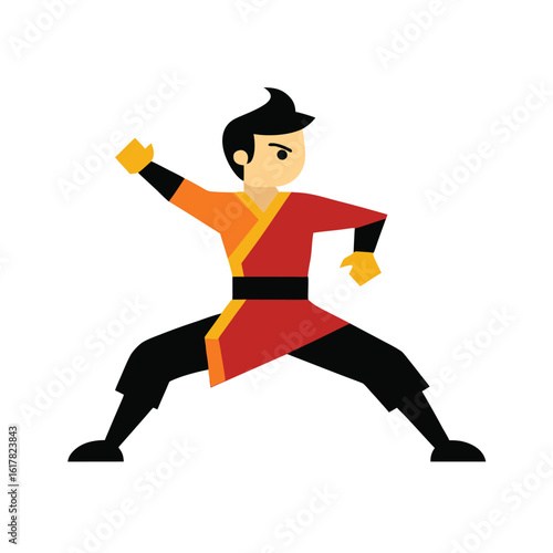 kung fu character pose