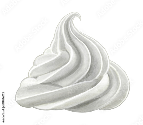 ホイップクリームのイラスト