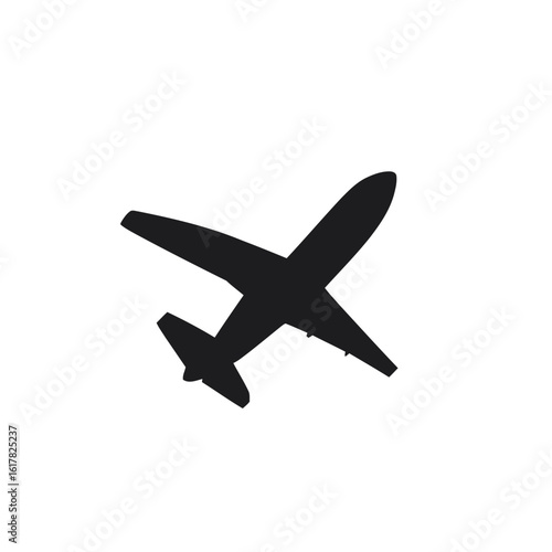 Wallpaper Mural Vector icon of an airplane flying in the sky, isolated on a white background, perfect for travel and business aviation designs Torontodigital.ca
