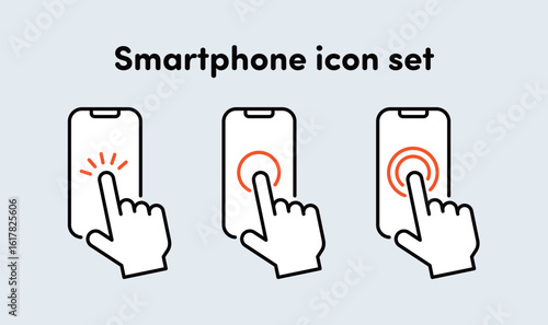 ボタンをクリックするアイコンセット