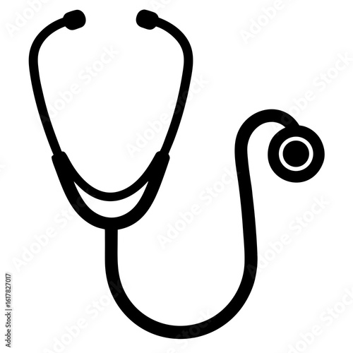 stethoscope isolated on white