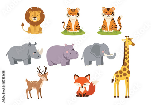 Three Cheetahs in Dynamic Leap:  Wildlife, Action, African Savanna, Isolated on White, High-Resolution Stock Photo.