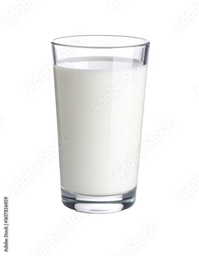 glass of milk isolated 