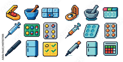 Colorful Pharmaceutical Icons