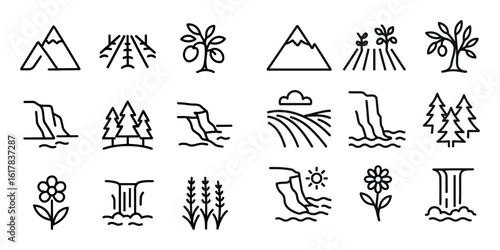 Minimalist Nature Icons