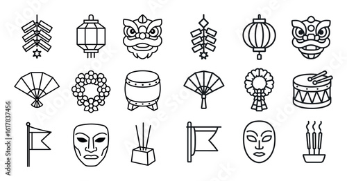 Asian Festival Icons