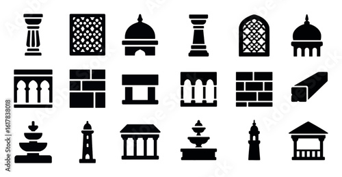 Indian Architecture Icons