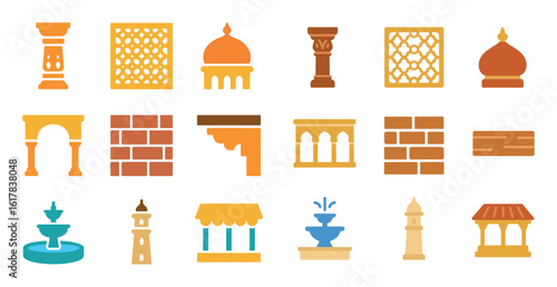 Indian Architecture Icons