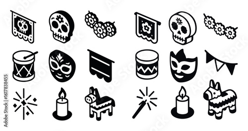 Mexican Festival Icons