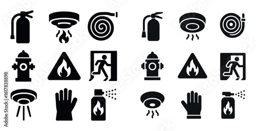 Fire Safety Icons