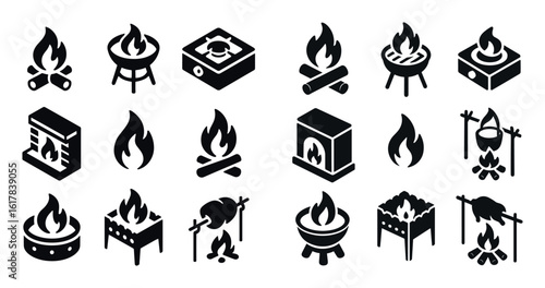 Fire Cooking Icons